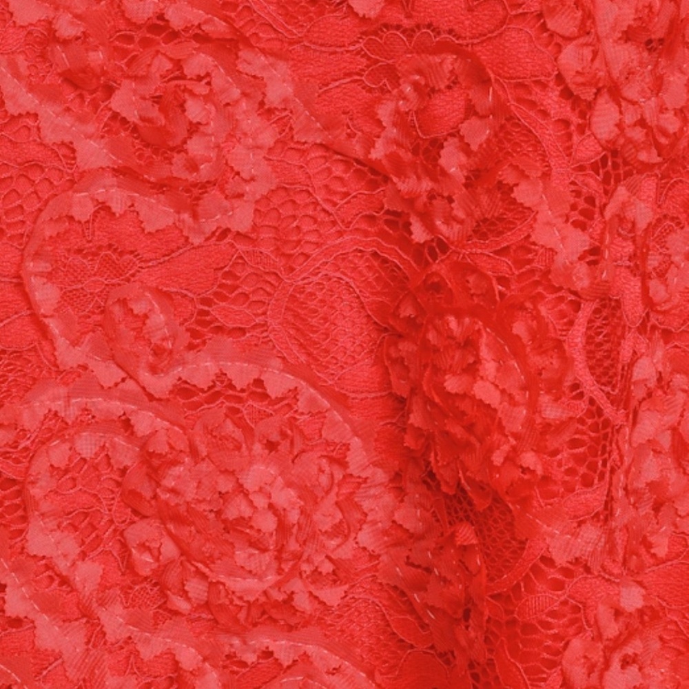 Lulus Size Small 2 - 4 Bouquet of Love Red Lace Mini Dress Womens NWT - Picture 5 of 11